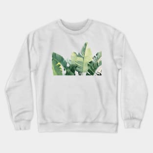 Watercolor tropical leaves Crewneck Sweatshirt